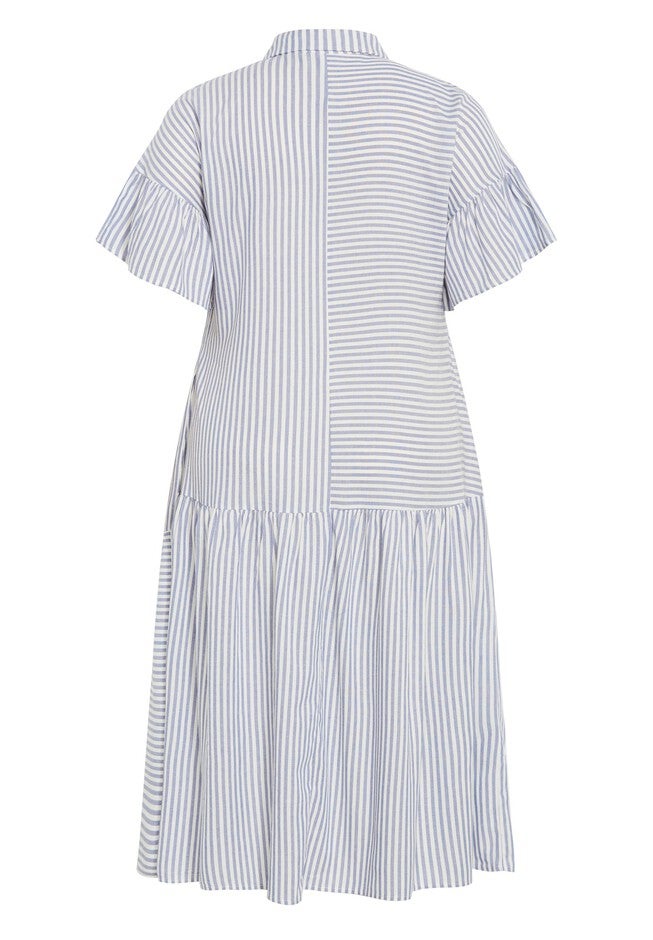 Kaitlyn Stripe Dress, BLUE STRIPE, alternate image number null