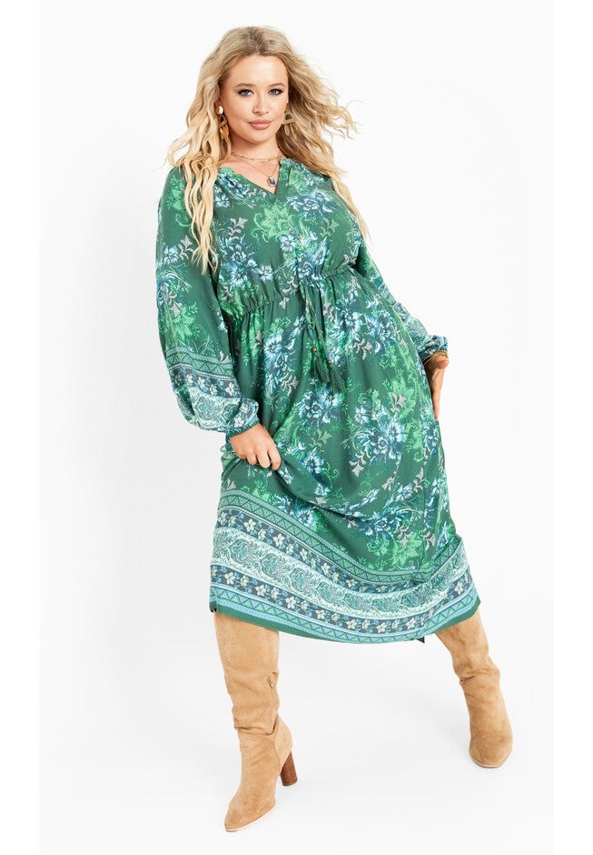 Keepsake Border Maxi Dress, FOLK BORDER, hi-res image number null