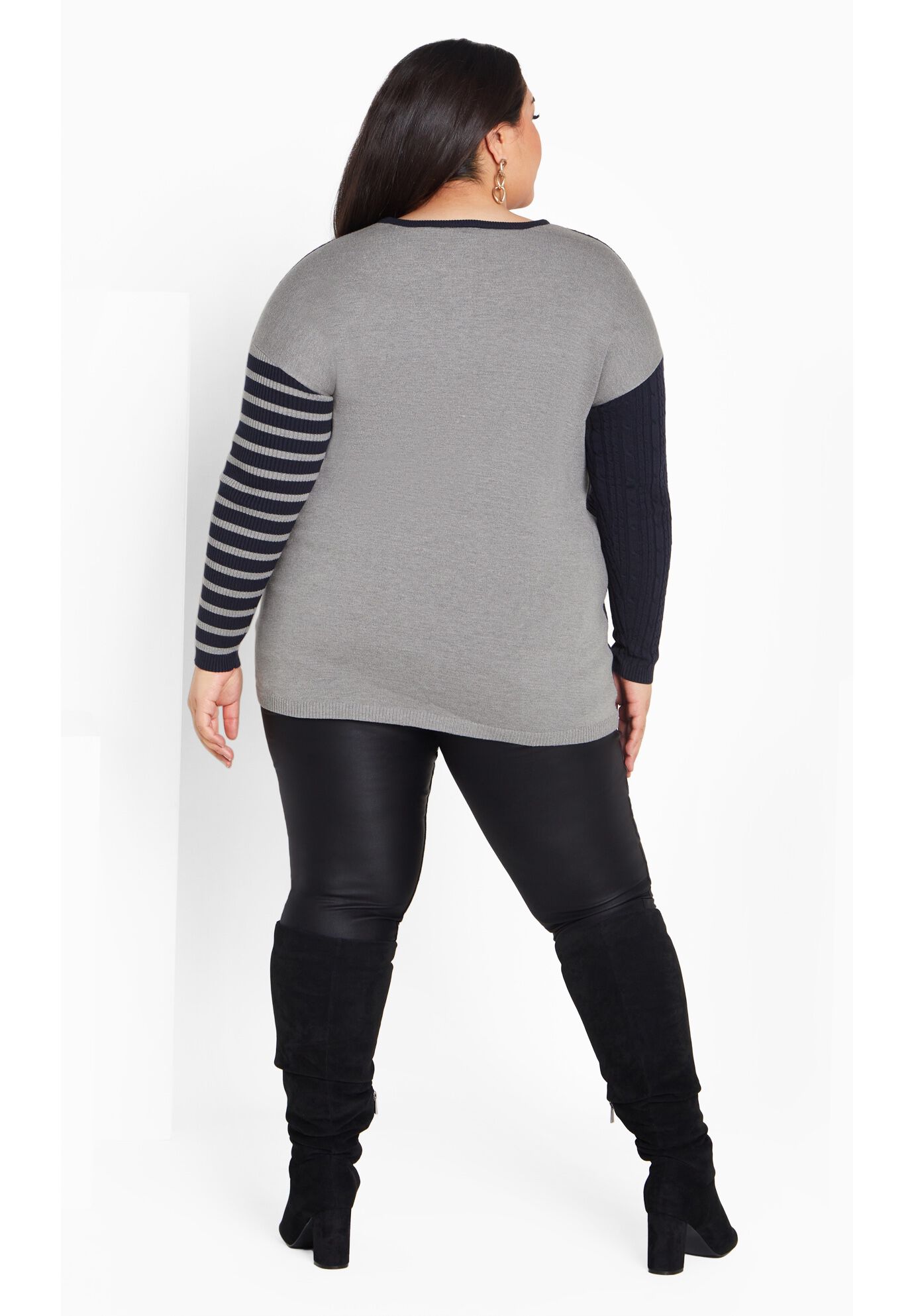 Sandy Sweater, NAVY, on-hover image number 1