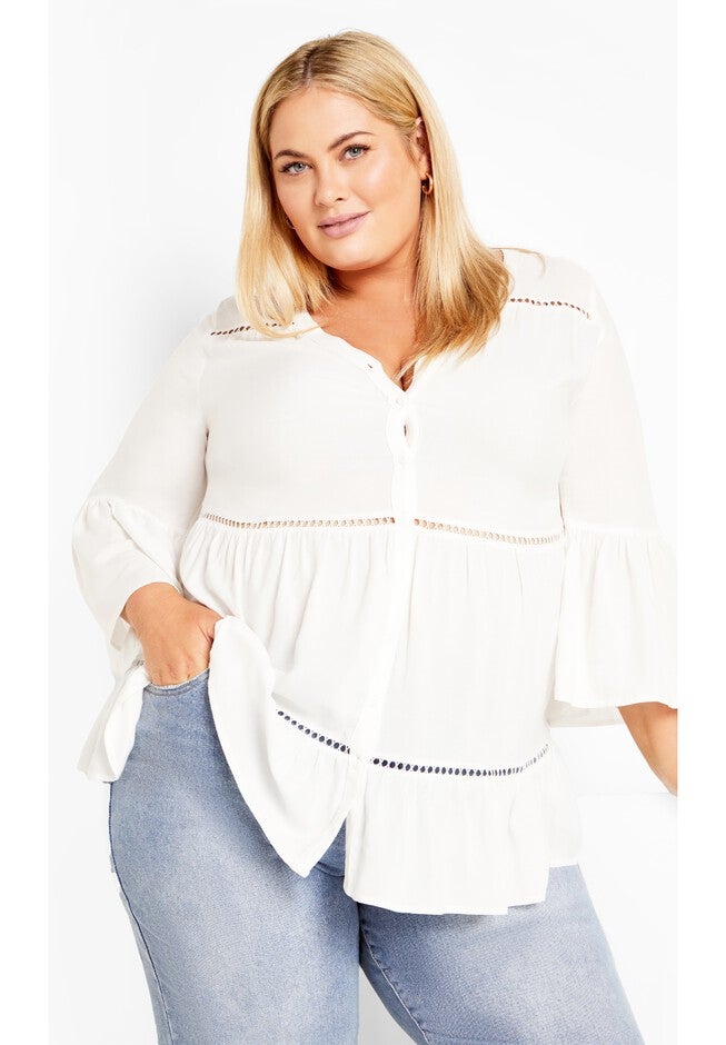 Laura Shirt, WHITE, hi-res image number null