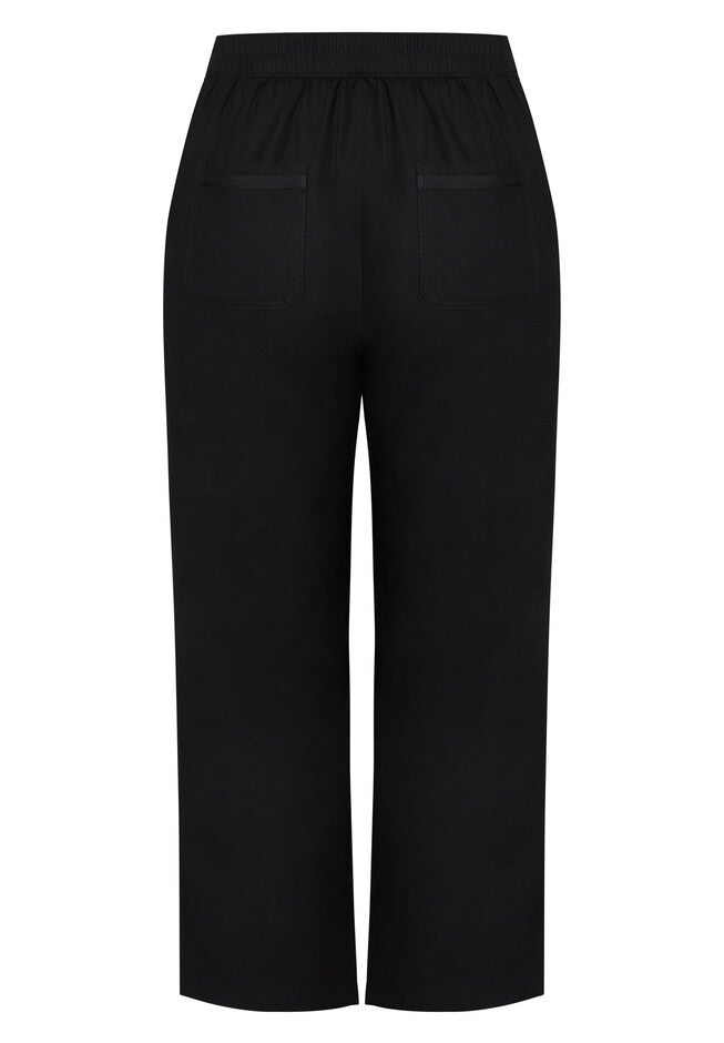 Linen Trouser, BLACK, alternate image number null