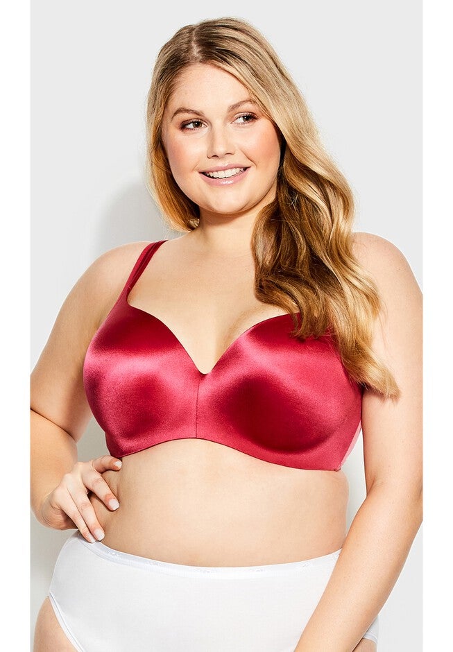 Lace Detail Underwire Bra, RED BUD, hi-res image number null