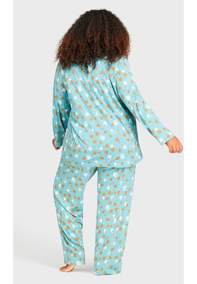 Button Through Sleep Top, COOKIE PRINT, alternate image number 4