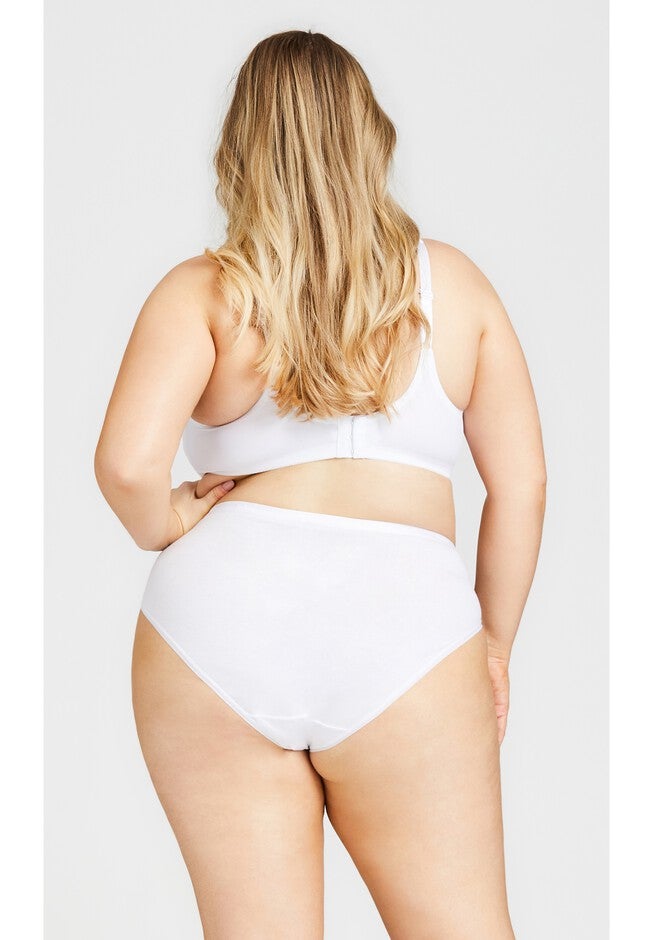 Comfort Hi Cut Brief, WHITE, alternate image number 6