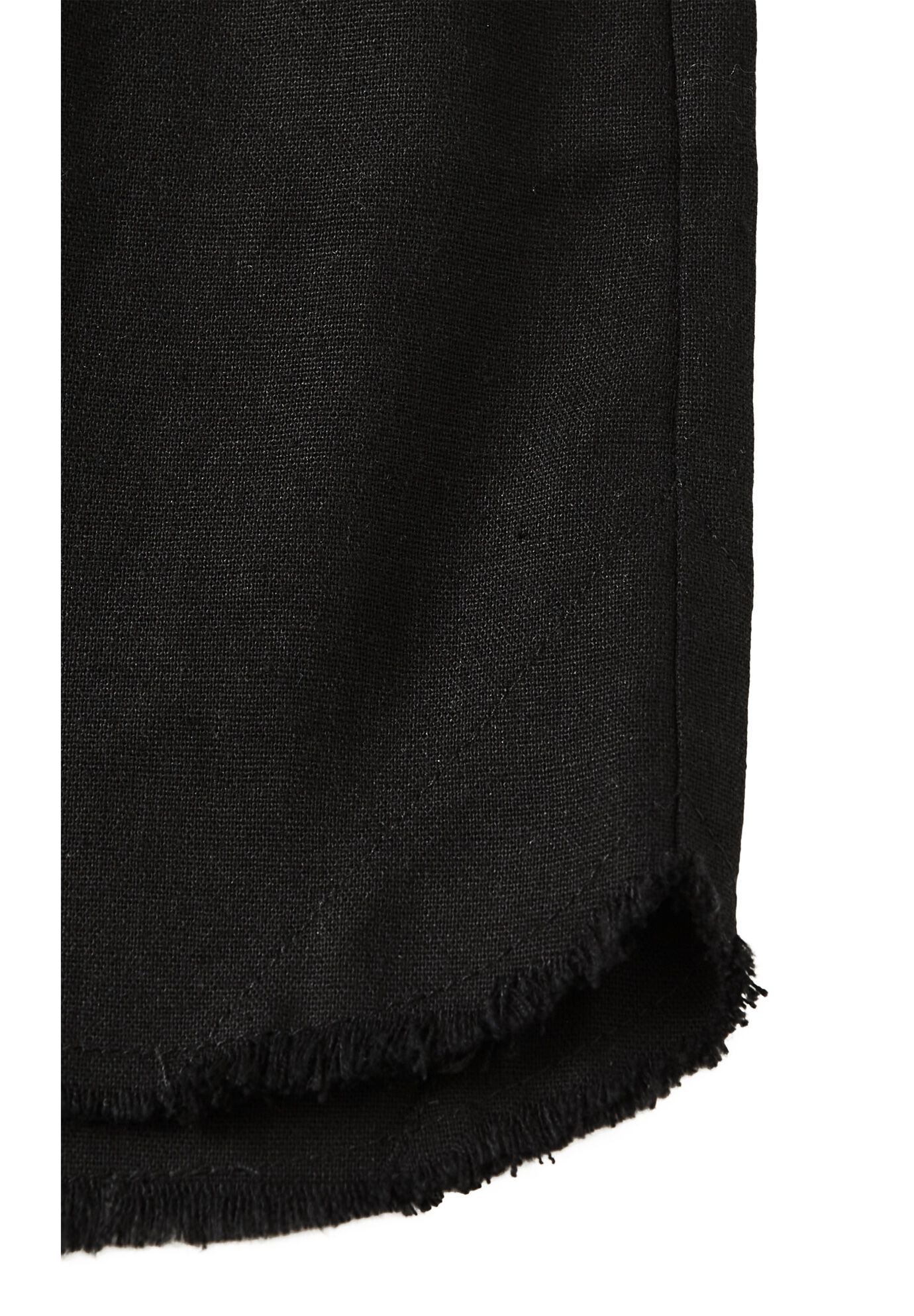 Remi Fray Hem Short, BLACK, alternate image number 4