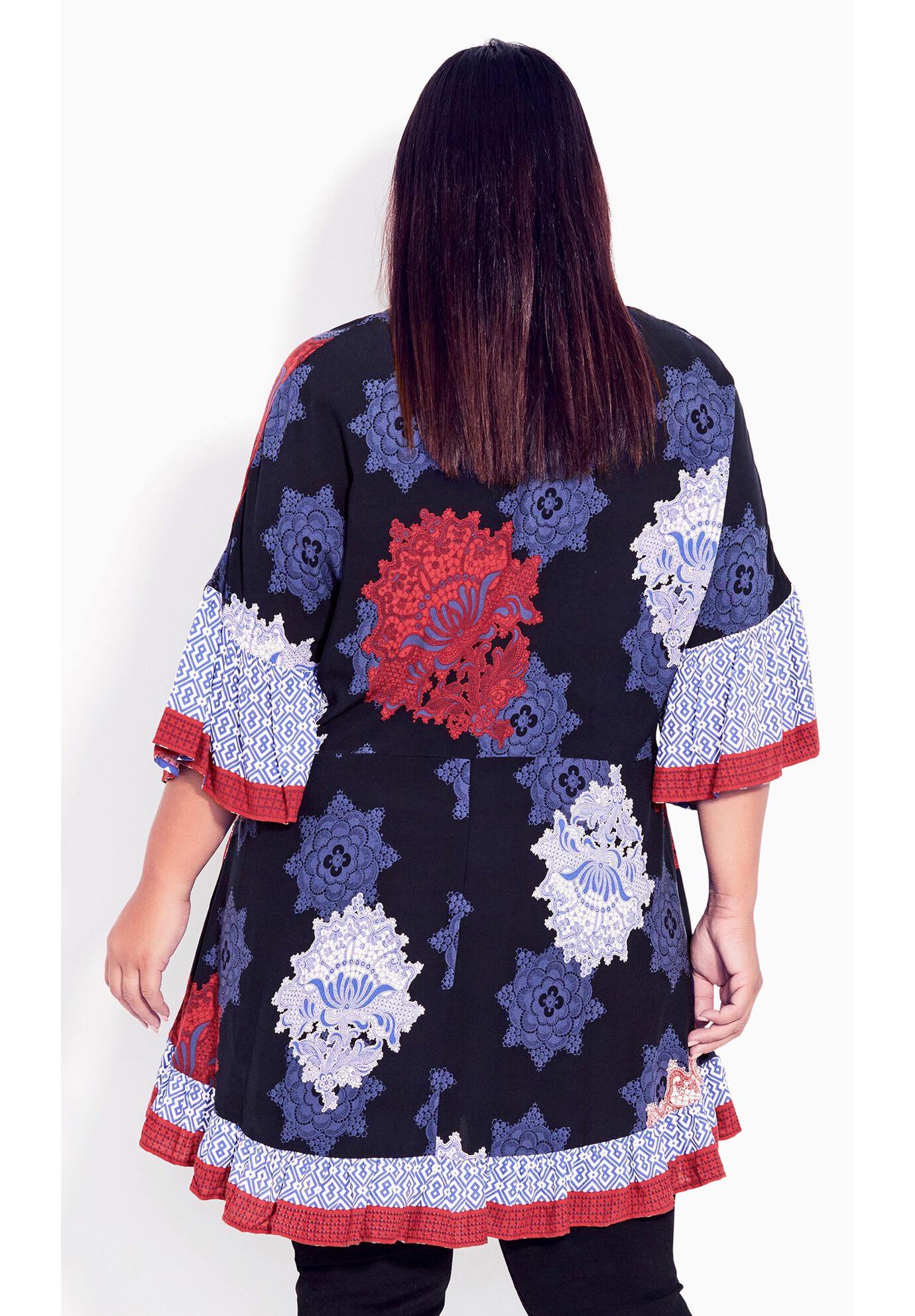 Harper Border Tunic, DAYBREAK BORDER, on-hover image number 1