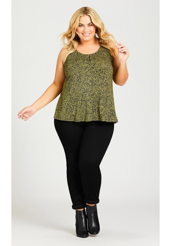 Knitted Tank Top, LENTIL SPROUT, on-hover image number 1