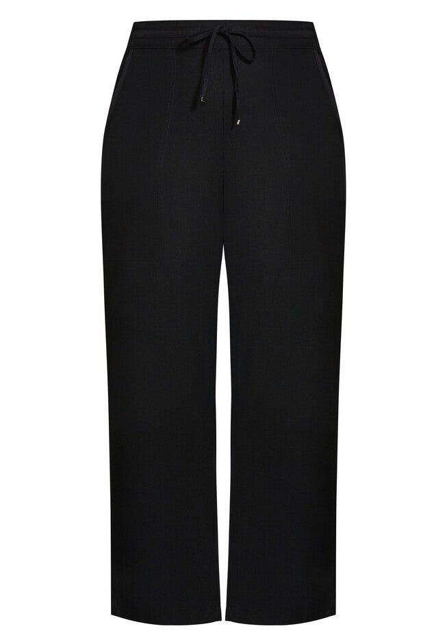 Linen Trouser, BLACK, alternate image number null