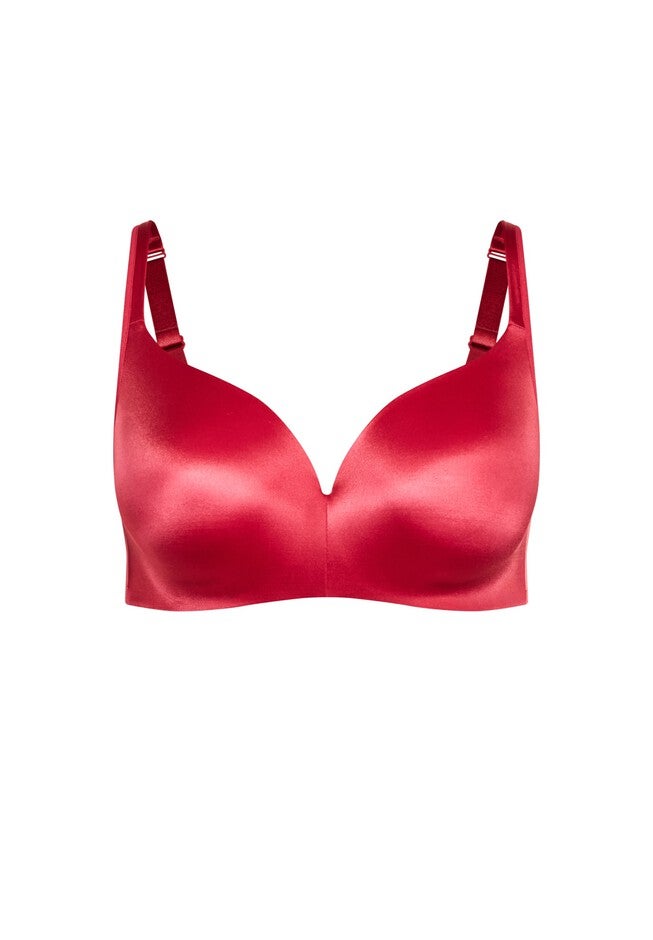 Lace Detail Underwire Bra, RED BUD, alternate image number null