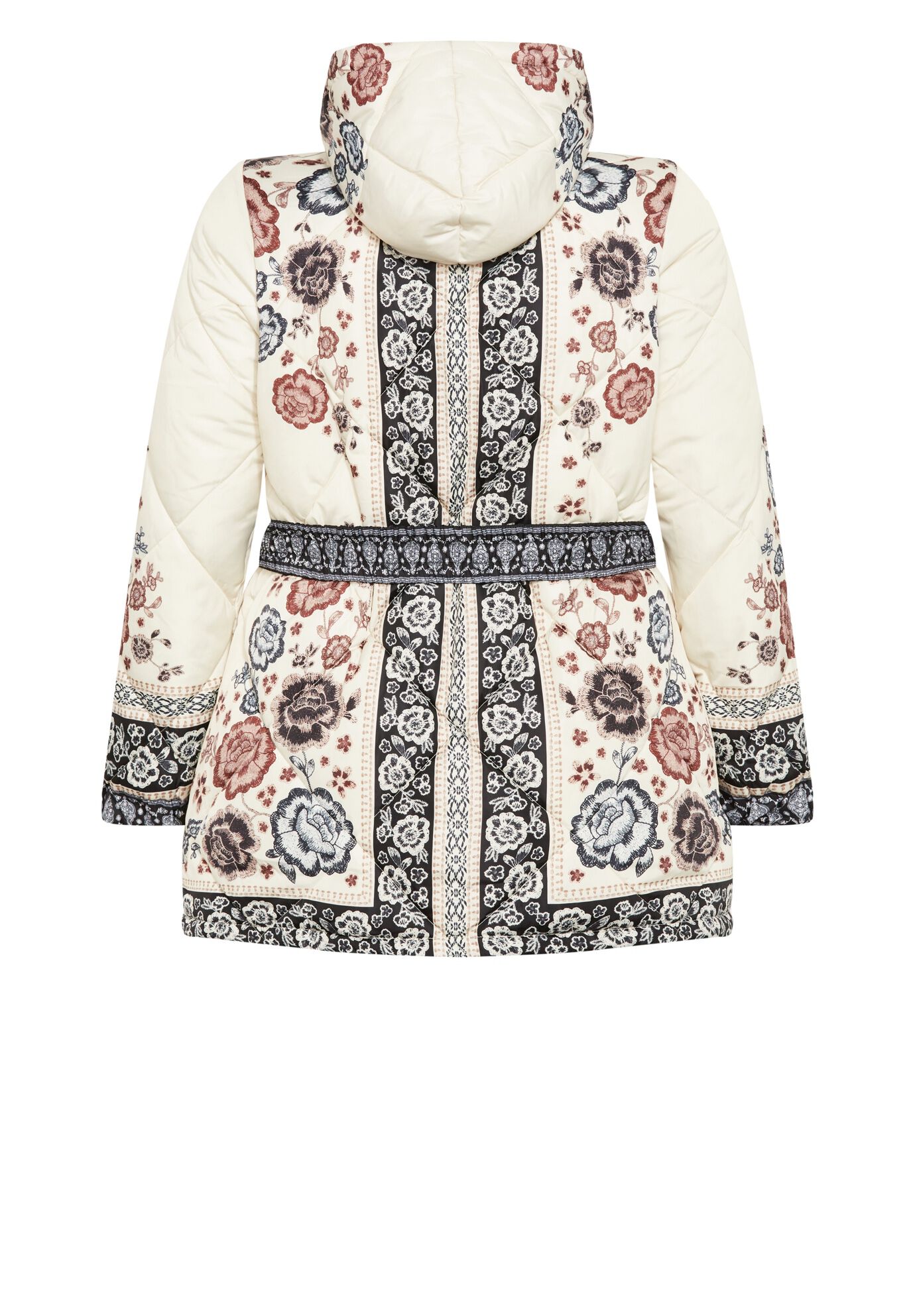 Flora Puffer Jacket, VANILLA FLORA, alternate image number 5