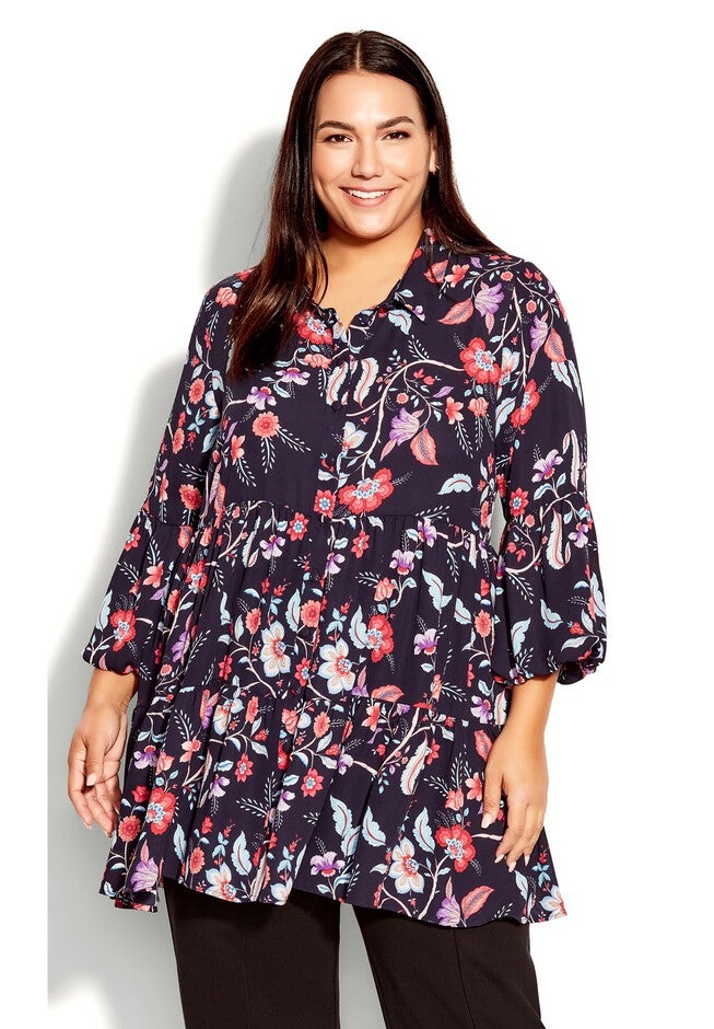 Enchant Print Tunic, ENCHANTED FLORAL, hi-res image number 0