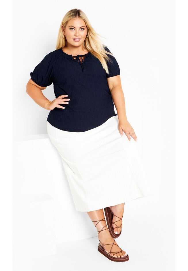 Brittany Top, NAVY, on-hover image number 1