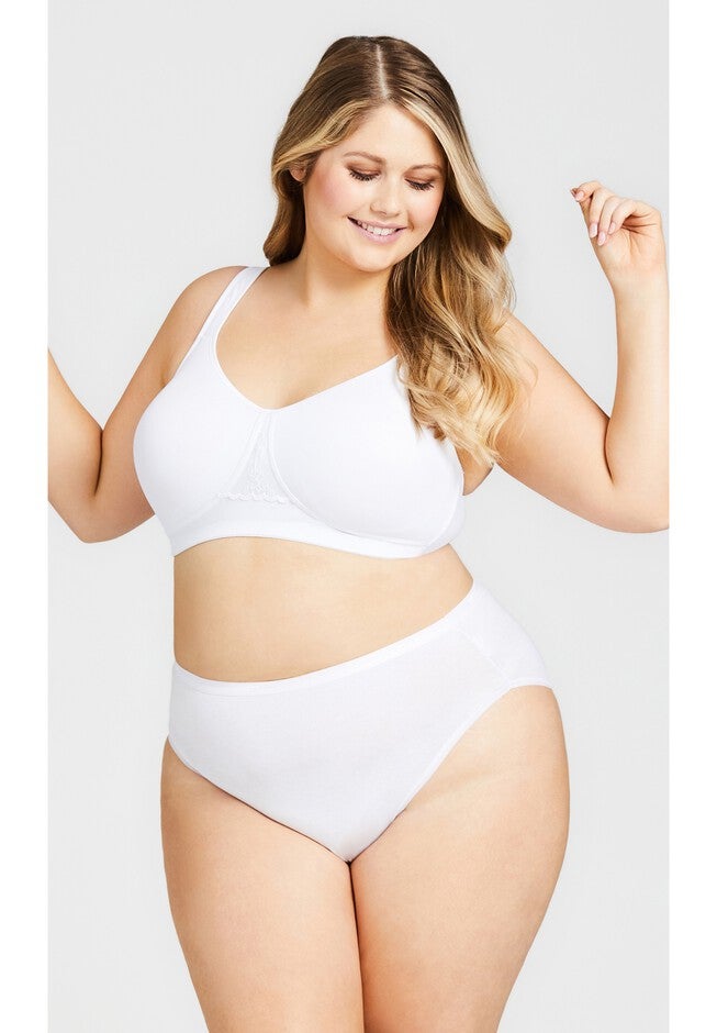 Comfort Hi Cut Brief, WHITE, alternate image number 5