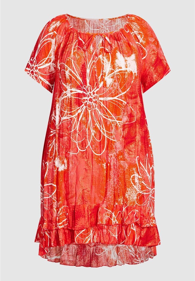 Avery Crush Tunic, CORAL OMBRE BREEZE, on-hover image number 1