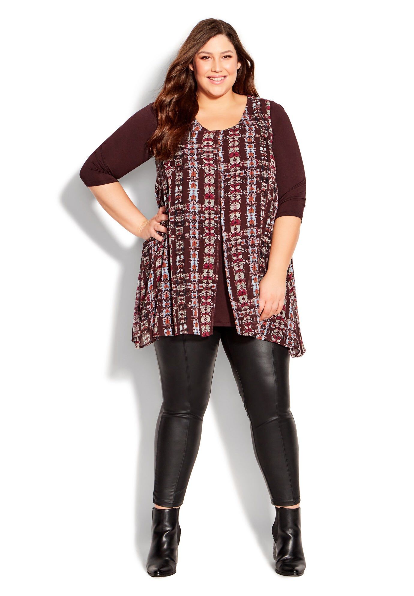 Harbor View Print Tunic, PILA BUTTERFLY, hi-res image number 0