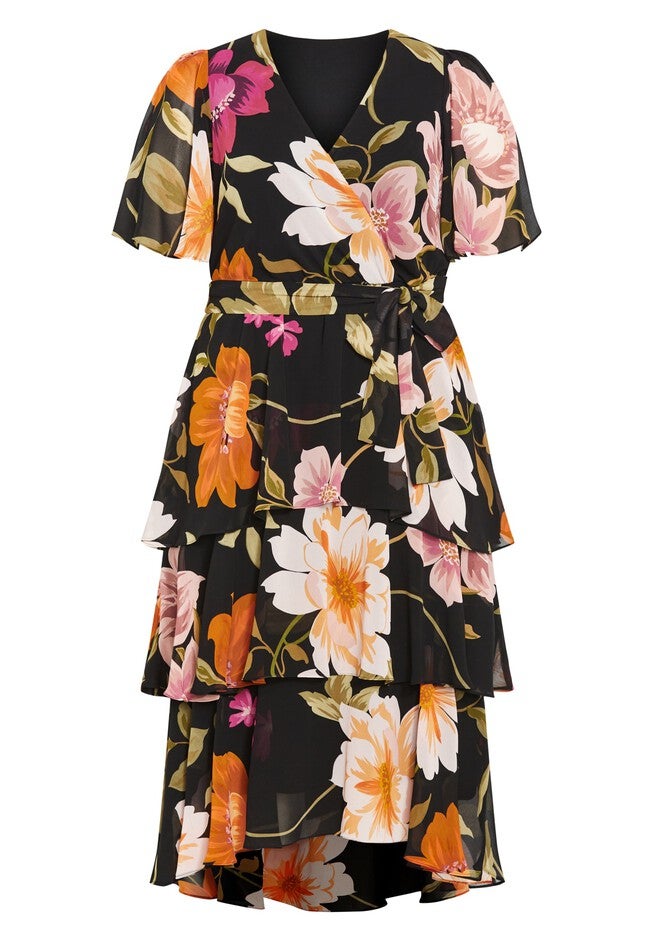 Nicola Print Dress, VIVA GLAM, alternate image number null