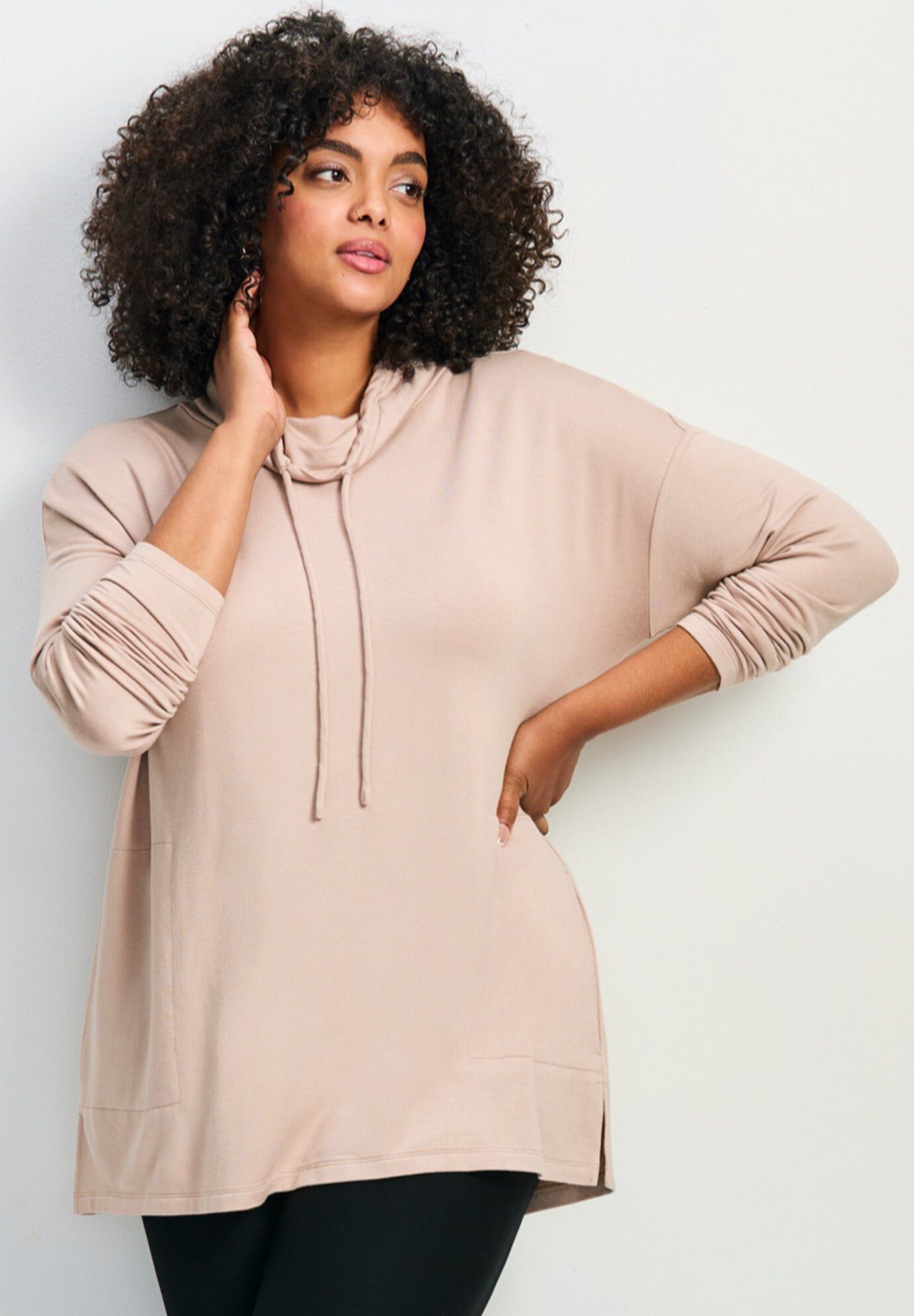 Addison Cowl Neck Tunic | Fullbeauty Outlet