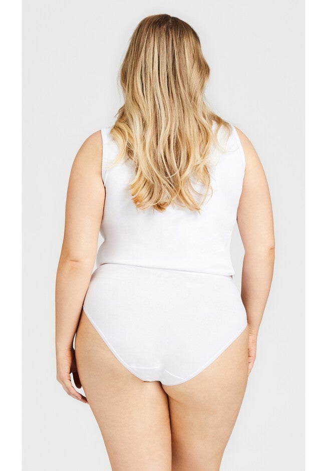 Comfort Hi Cut Brief, WHITE, alternate image number 3