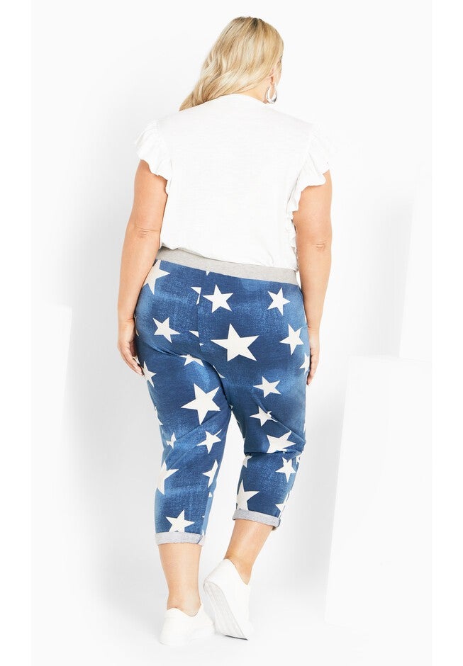 Jenny Knit Crop Pant, INDIGO STAR, on-hover image number 1