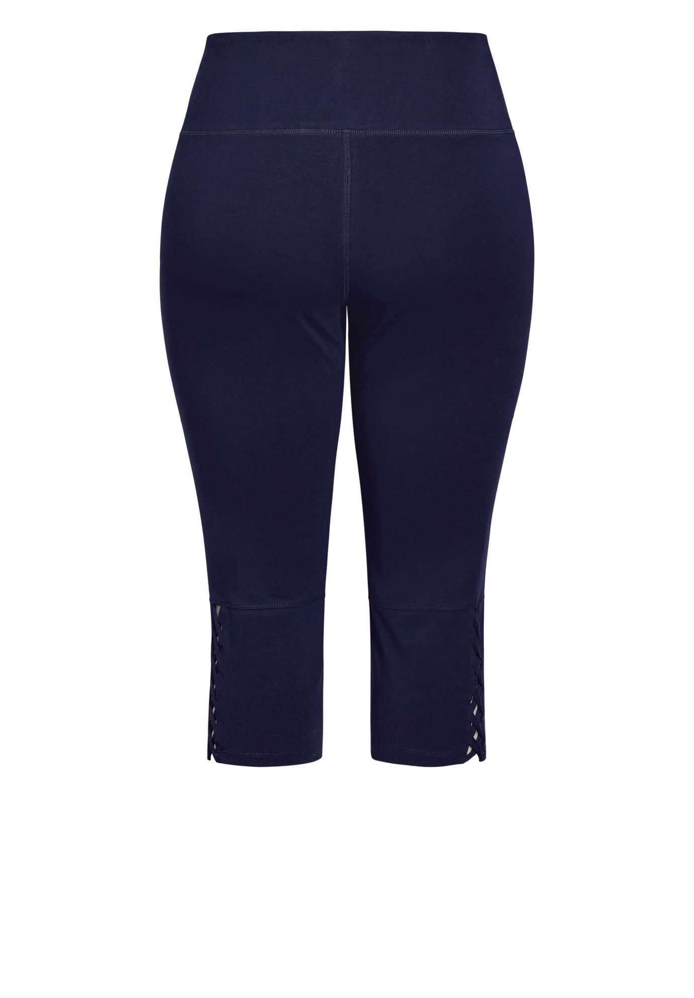 Cross Hem Legging, NAVY, alternate image number 7