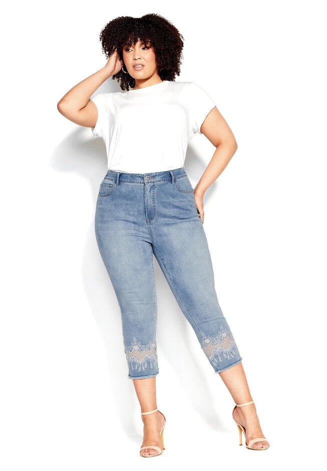 Nava Detail Crop Jean, LIGHT WASH, alternate image number 3