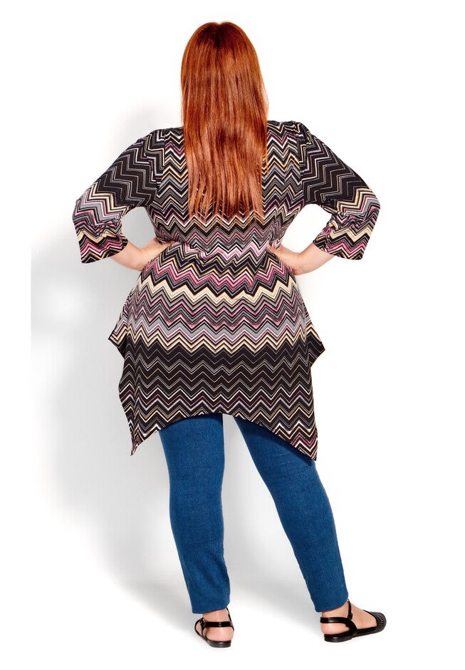 Holly Hanky Hem Print Tunic, RHYTHM, on-hover image number 1