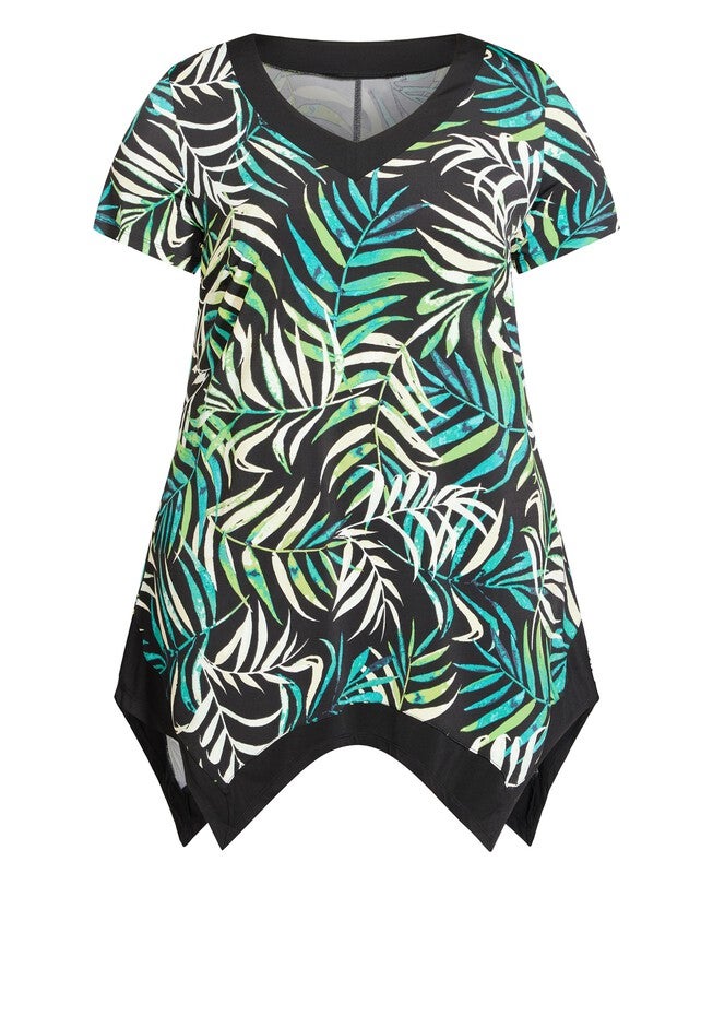 Colette Print Tunic, CITRUS TROPIC, alternate image number 2