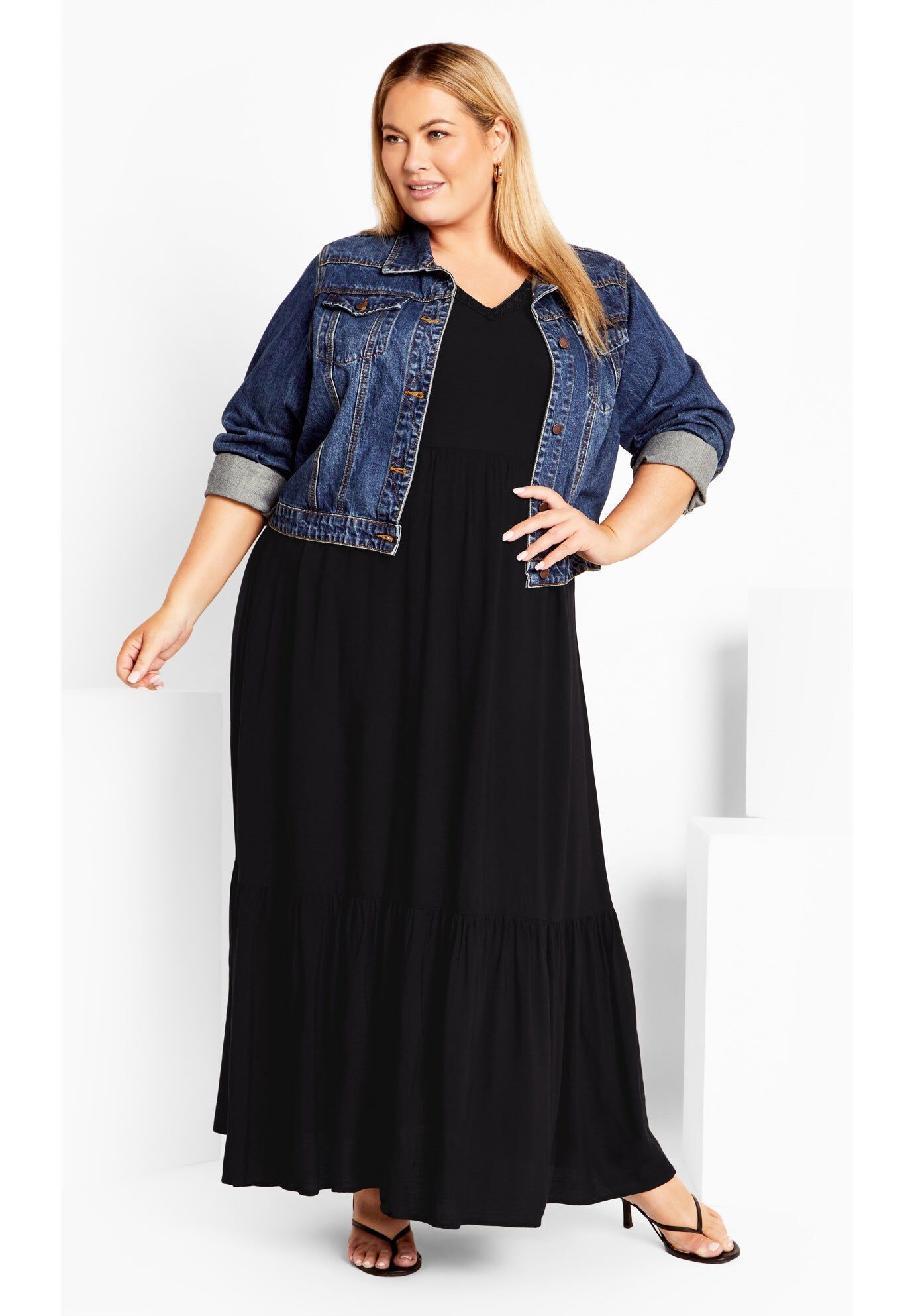 Eva Plain Dress, BLACK, hi-res image number 0