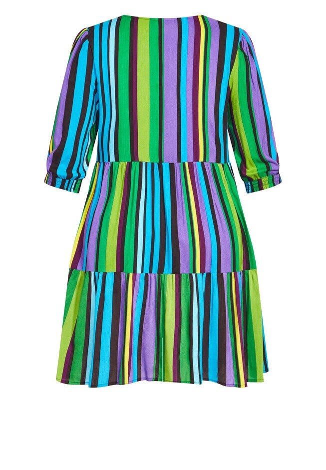 To The Max Mini Dress, BLUE JUST MY STRIPE, alternate image number 2