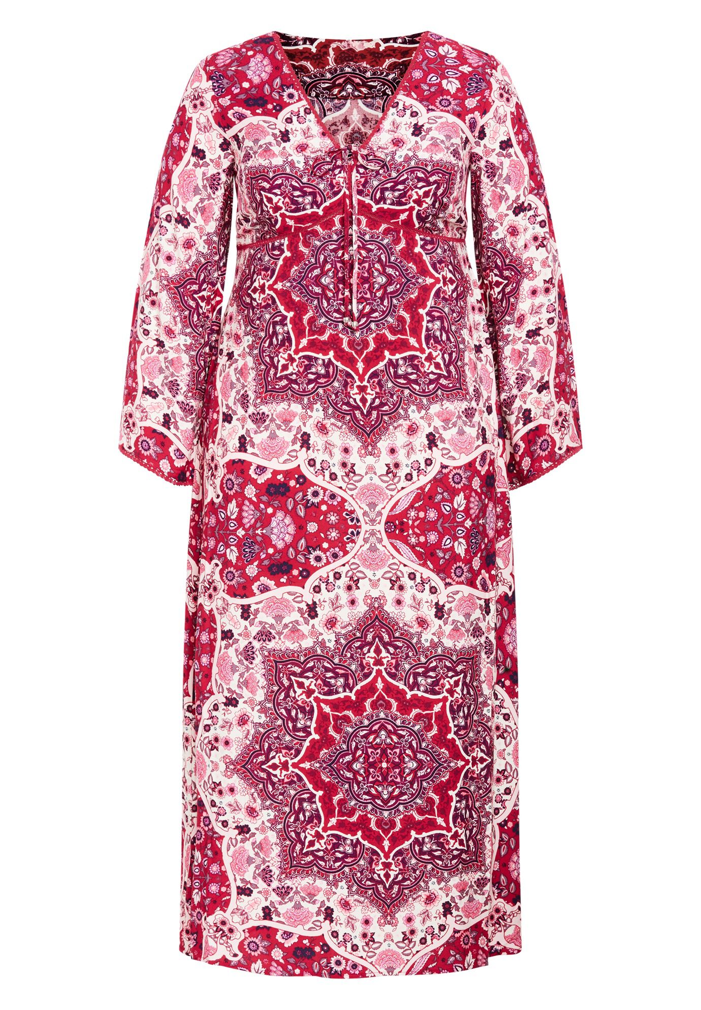 Skylar Maxi Dress, MAGENTA KALEIDOSCOPE, alternate image number 3