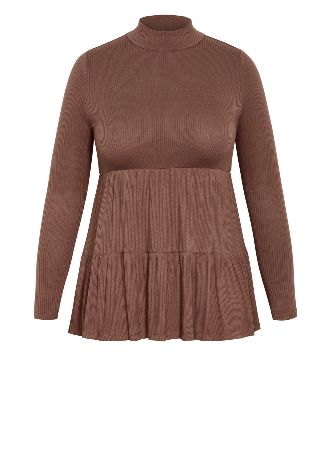 Lulu Tiered Tunic, CHOCOLATE, alternate image number 4