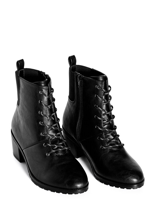 Sloane Lace Up Ankle Boot, BLACK, alternate image number null