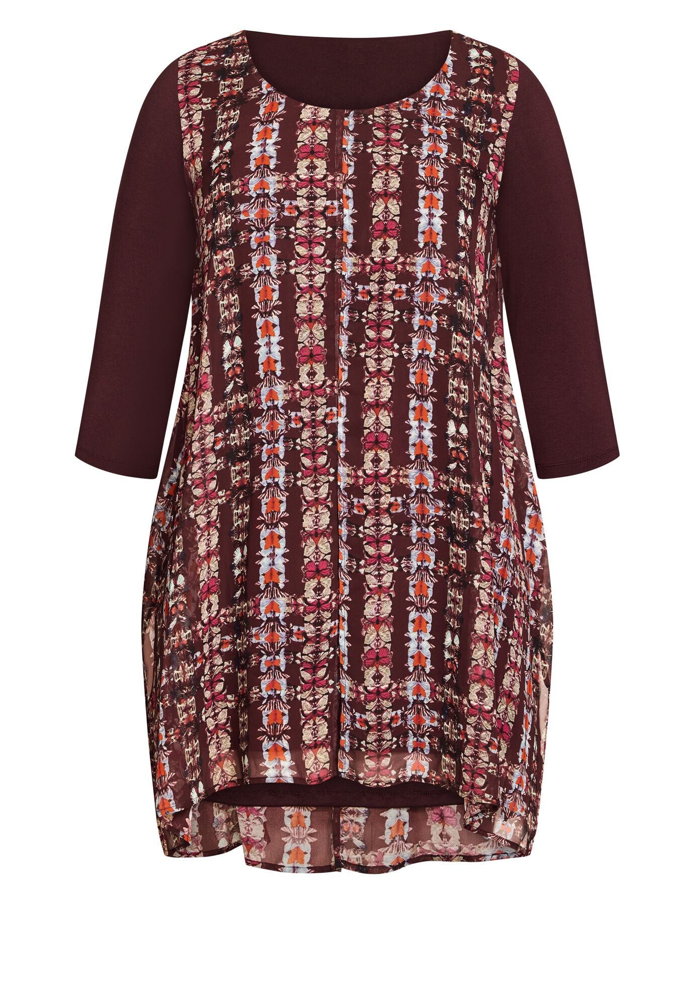 Harbor View Print Tunic, PILA BUTTERFLY, alternate image number 2