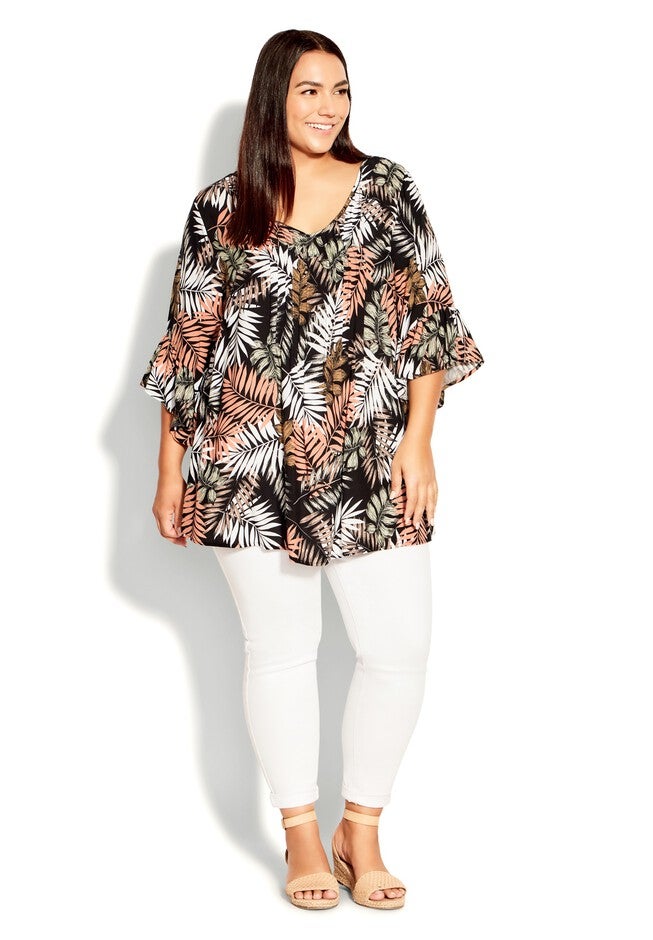 Abby Pintuck Top, PALM, hi-res image number 0