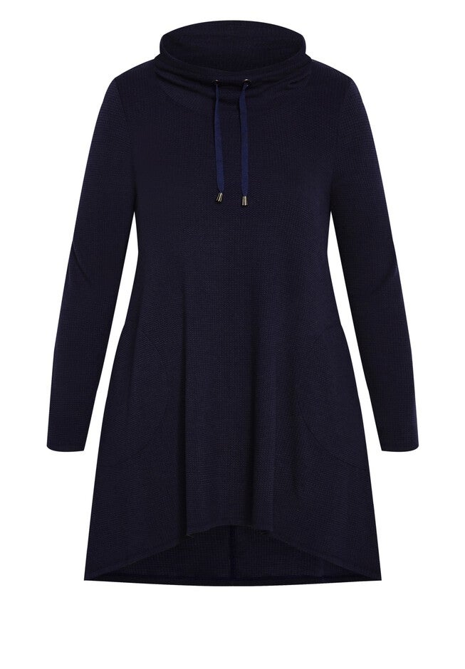 Long Sleeve Winnie Tunic, NAVY, alternate image number null
