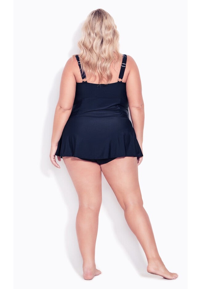 Twist Skirt 1 Piece, NAVY, on-hover image number null