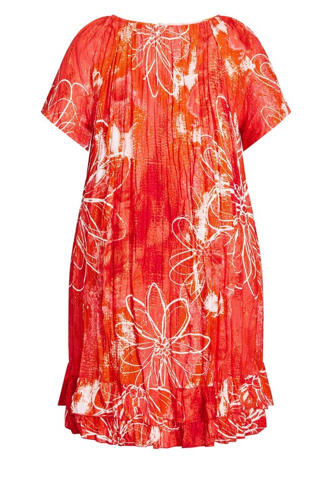 Avery Crush Tunic, CORAL OMBRE BREEZE, alternate image number 5