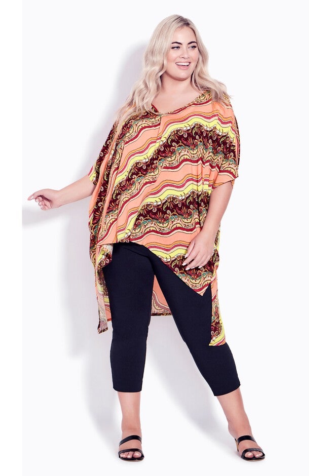 Evie Hi Lo Top, PAISLEY WAVE, alternate image number 3