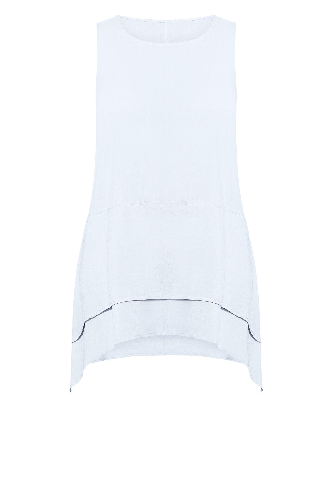 Selena Layered Tunic, CHAMBRAY BLUE, alternate image number 2