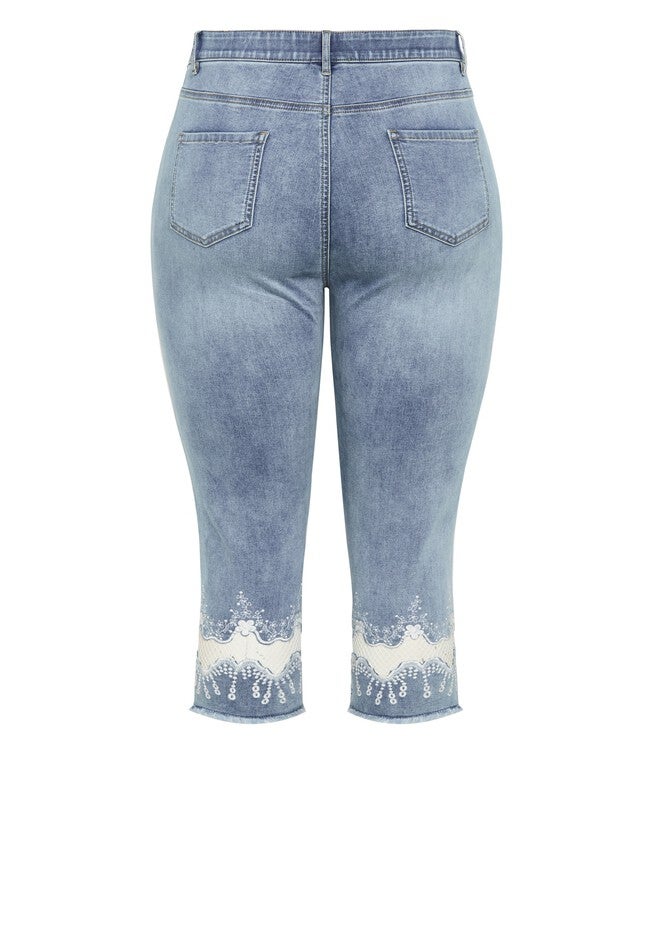 Nava Detail Crop Jean, LIGHT WASH, alternate image number 5