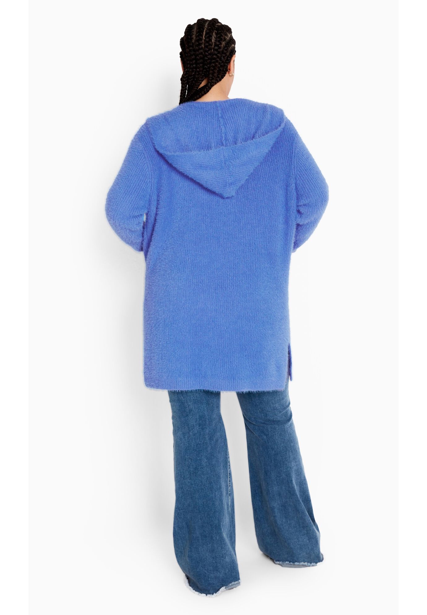 Sienna Plush Cardigan, BLUEBIRD, on-hover image number 1