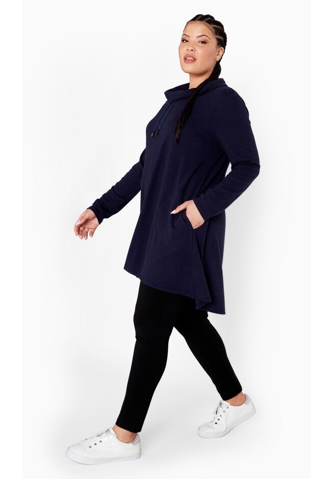 Long Sleeve Winnie Tunic, NAVY, alternate image number null
