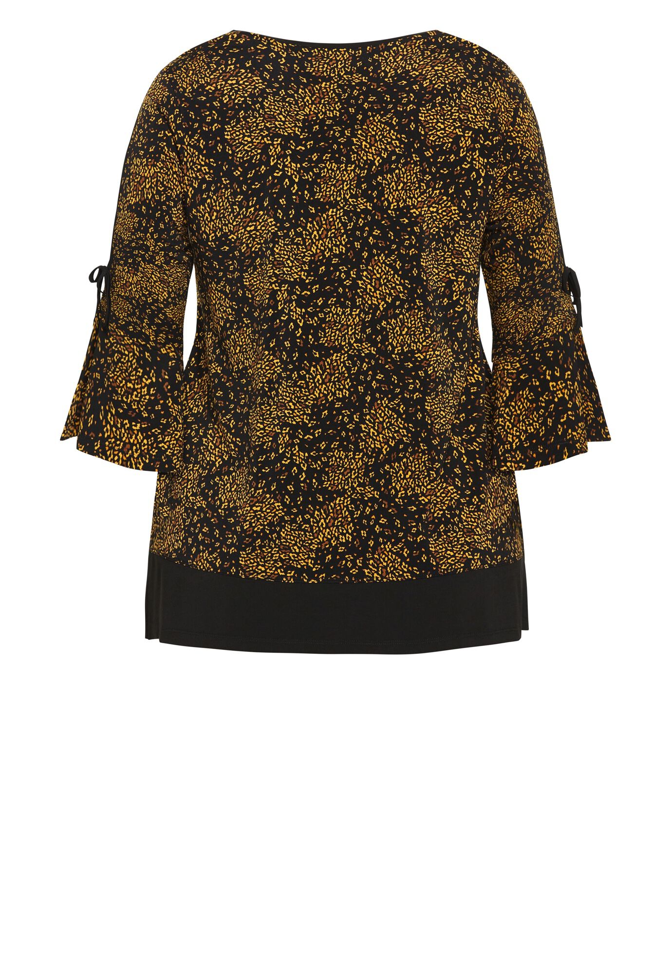 Lara Layered Print Top, GOLD SCATTER, on-hover image number 1
