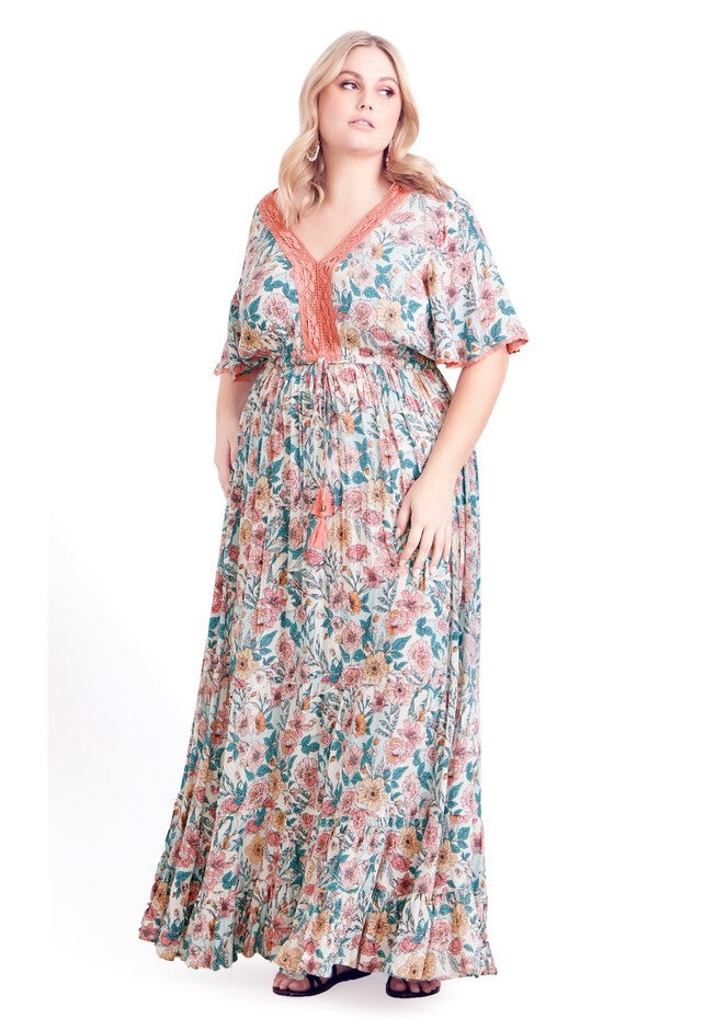Cadence Maxi Dress, SORBET SUMMER, hi-res image number null