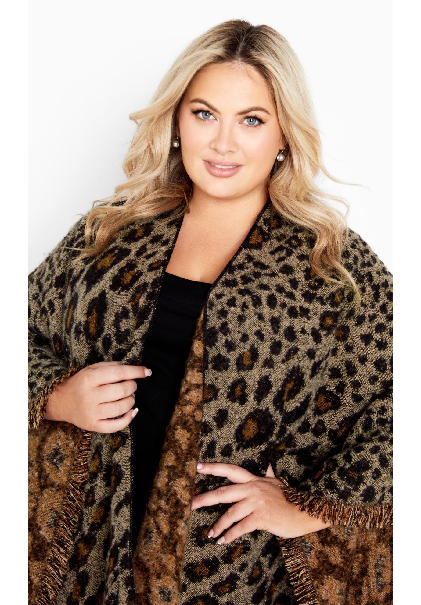 Isabella Poncho Cape, ANIMAL, alternate image number 4