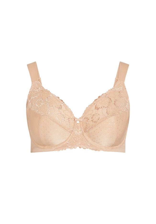 Lace Underwire Bra, NATURAL, alternate image number null