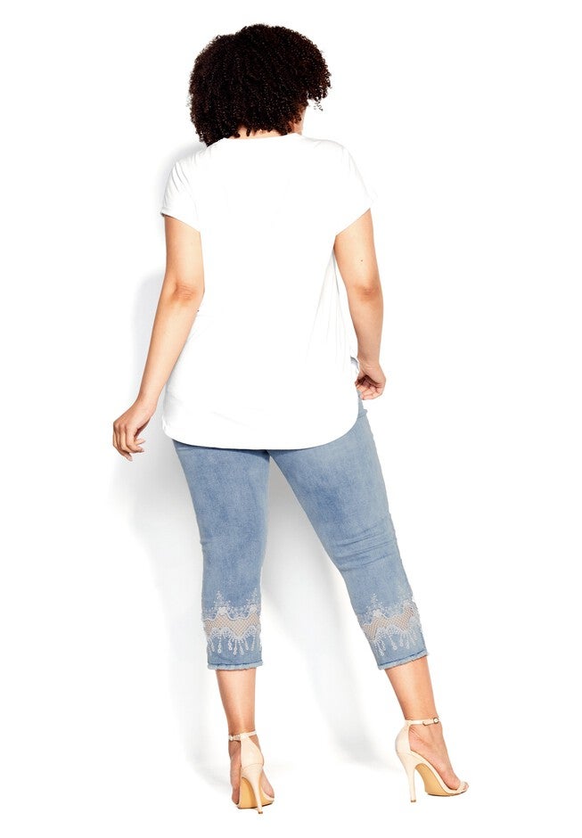 Nava Detail Crop Jean, LIGHT WASH, on-hover image number 1