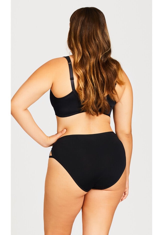 Microfiber X Brief, BLACK, on-hover image number 1