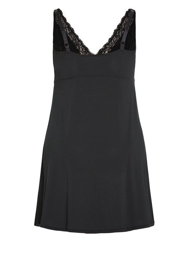 Sexy Lace Chemise, BLACK, alternate image number null