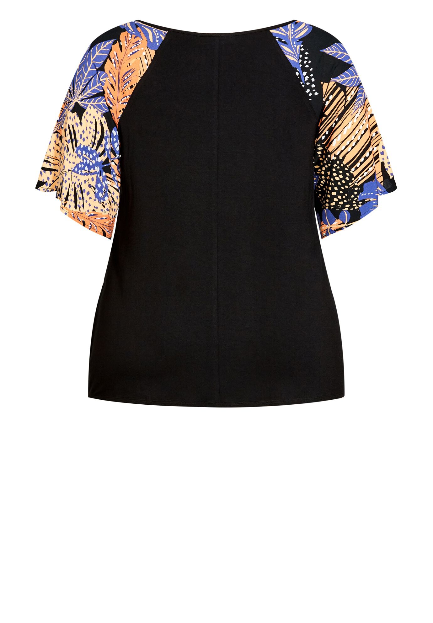 Gretta Tie Front Top, SKYLIGHT PALM, alternate image number 5